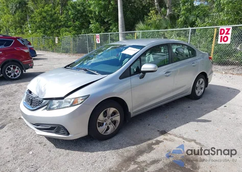 2015 Honda Civic Lx из США, поврежденный, VIN 19XFB2F5XFE263664